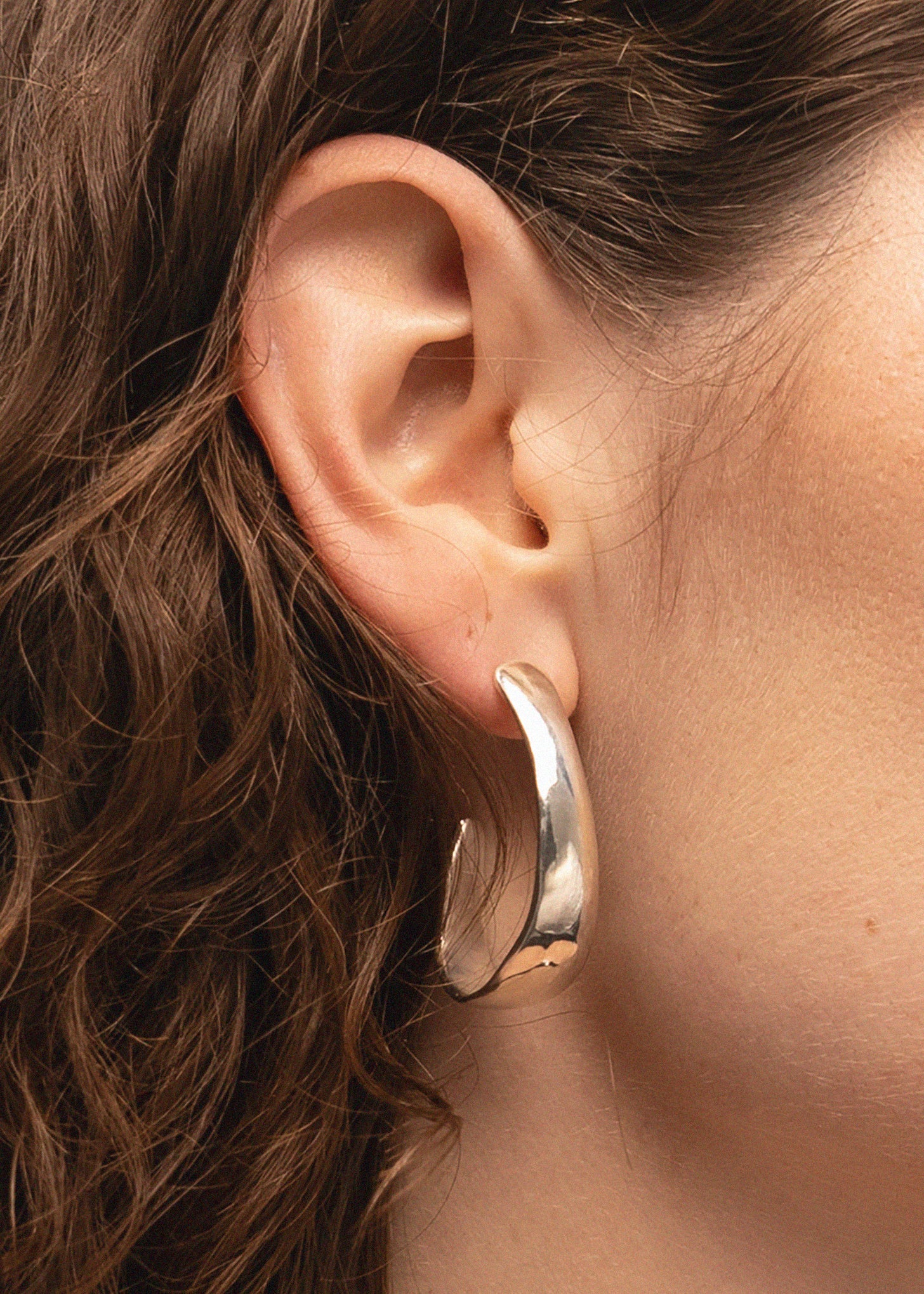 Hafren Hoops in Silver