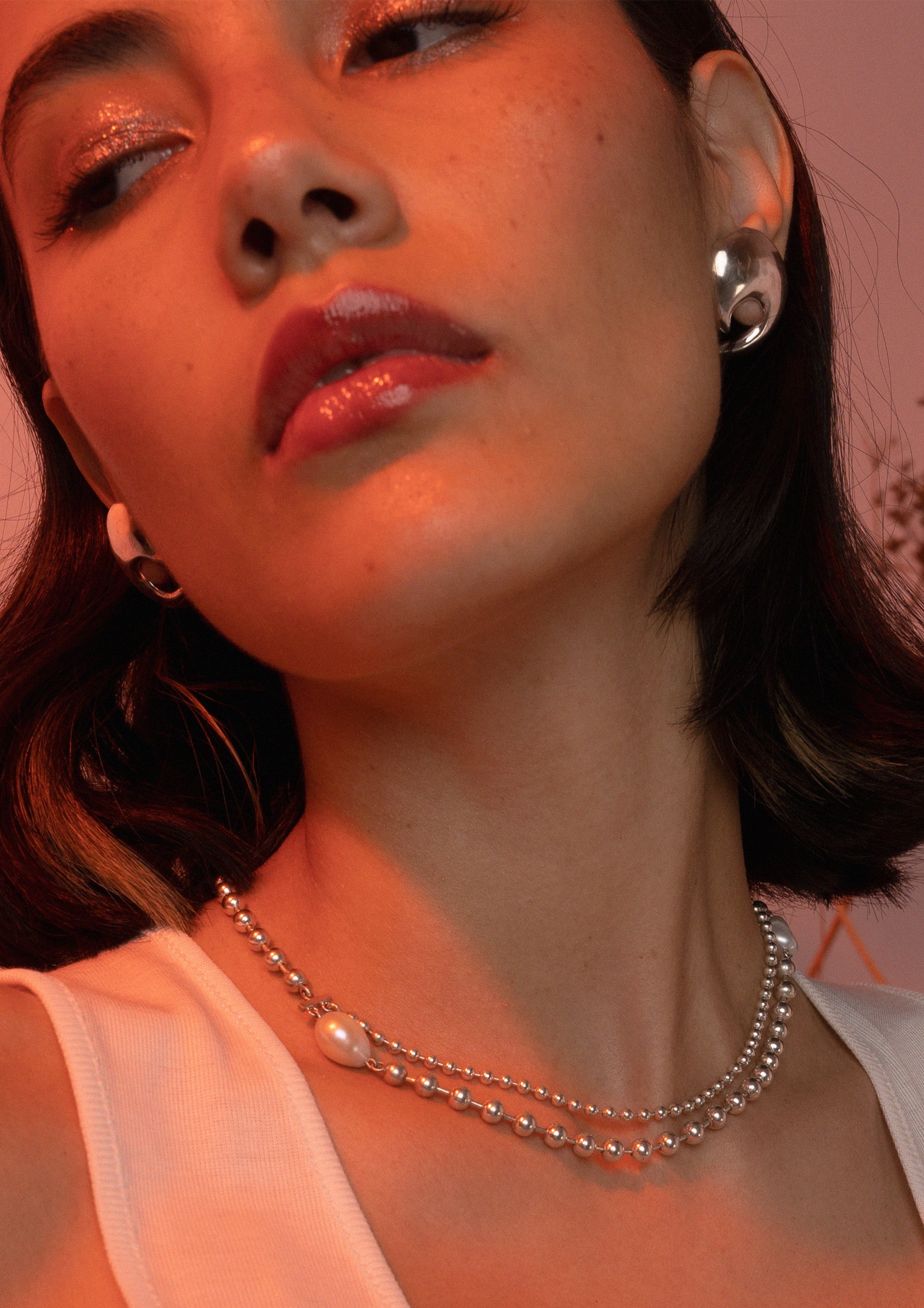 Cai Earrings in Silver