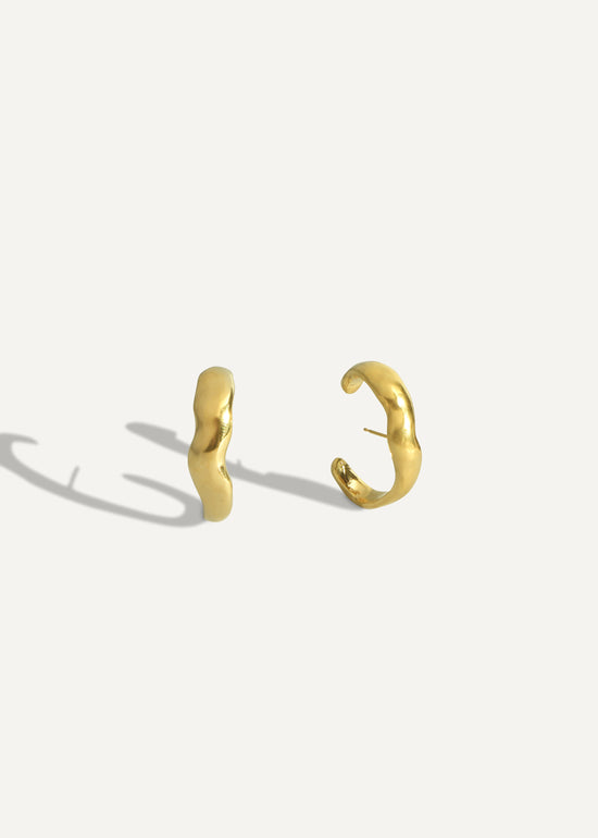 Fluvial Hoops in Gold