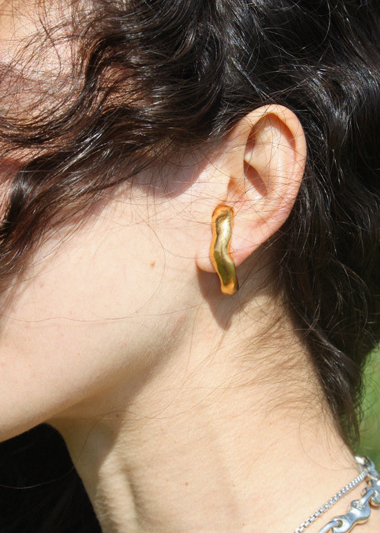 Fluvial Hoops in Gold